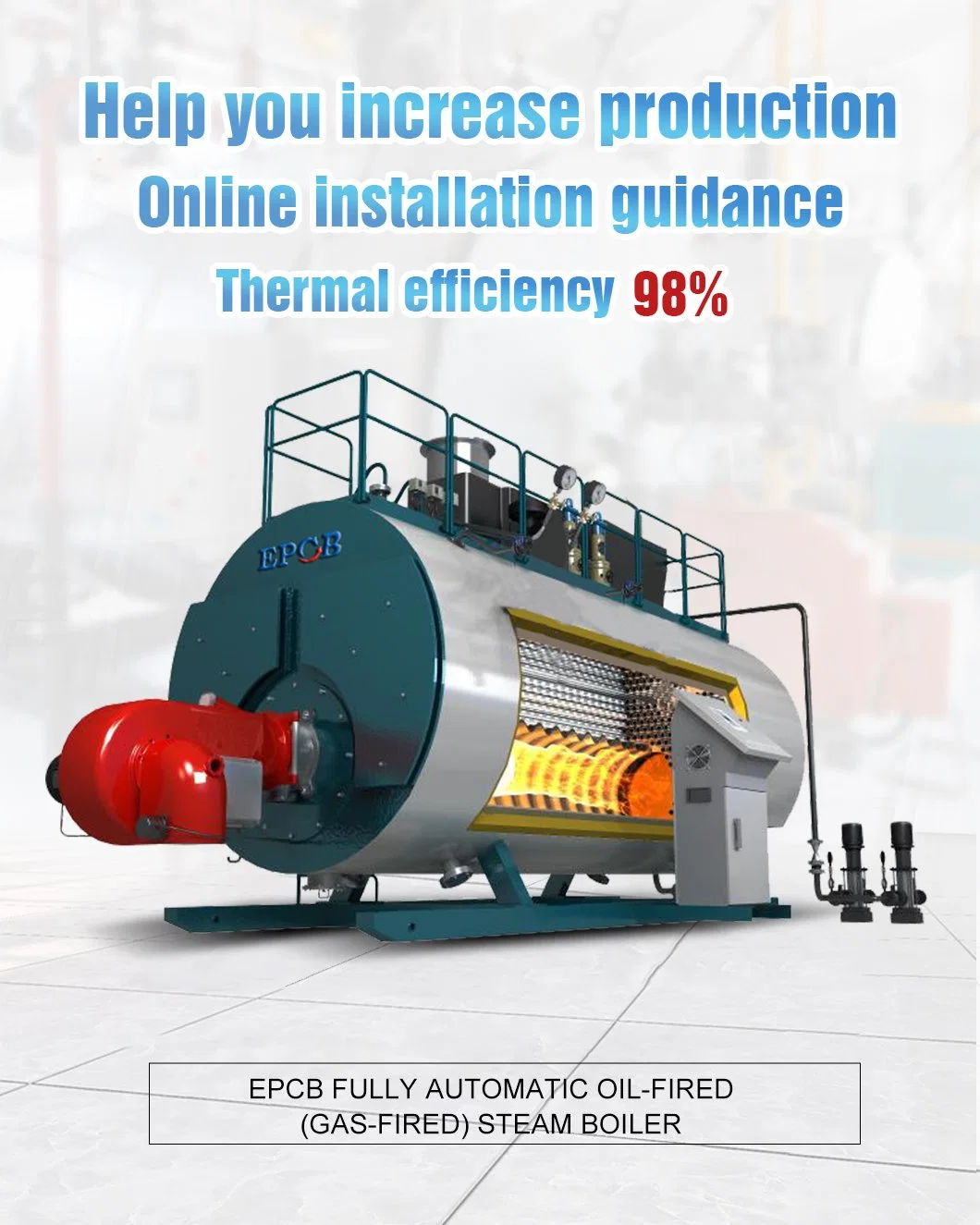 Low Pressure Industrial Use New Gas-Fired Boiler