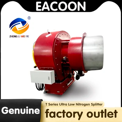 Quemador de gas Eacoon Serie T Divisor de nitrógeno ultrabajo Quemador de caldera industrial Original Marca china genuina Producción y ventas de fábrica